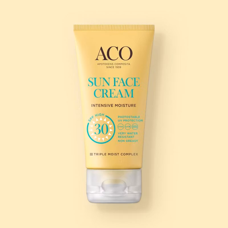 Crema solar facial hidratante intensiva ACO Sun FPS 30 - 50 ml
