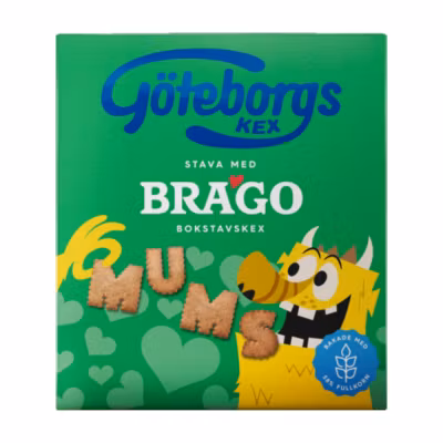 Göteborgs Kex Brago Letter Shaped Crackers - 160 grams