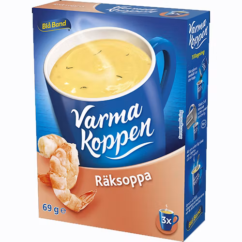 Soupe aux crevettes Blå Band Varma Koppen - 69 grammes (3 portions)