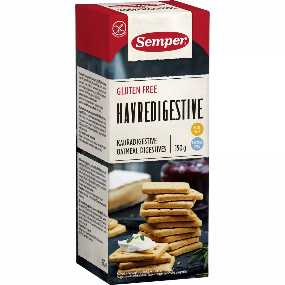 Semper Oatmeal Digestives - 150 grams