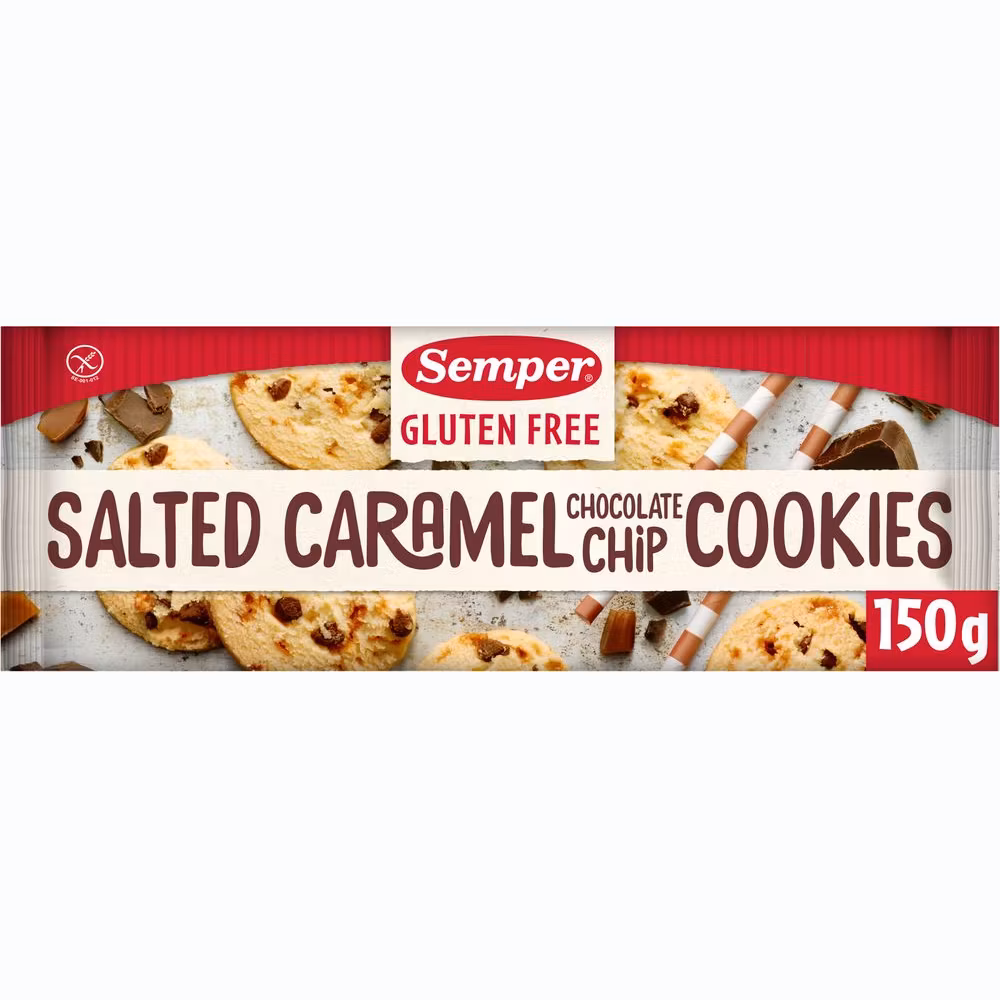 Semper Salted Caramel Chocolate Chip Cookies - 150 Gramm