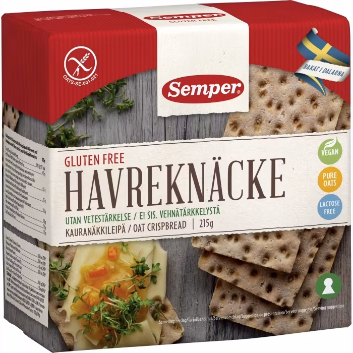 Semper Oat Crispbread - 215 grams