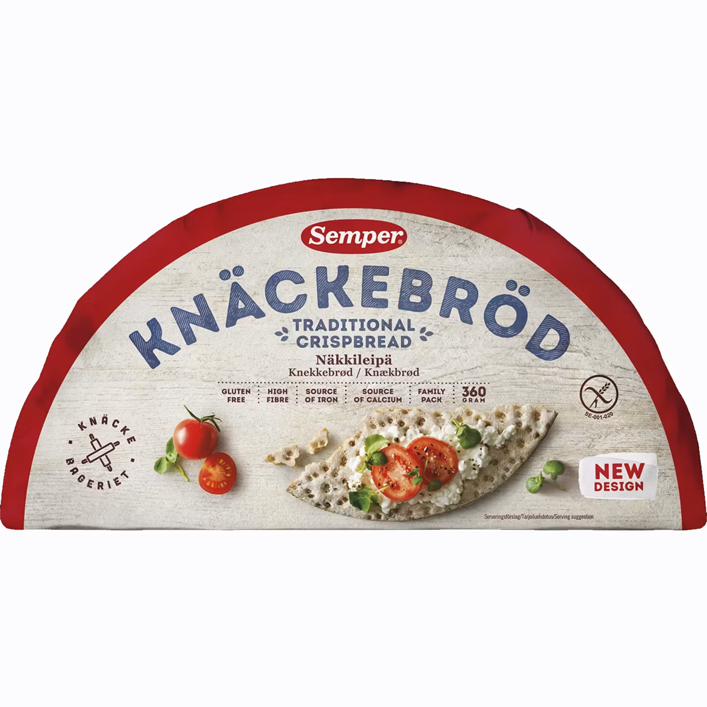 Semper Traditionelles Knäckebrot - 360 Gramm