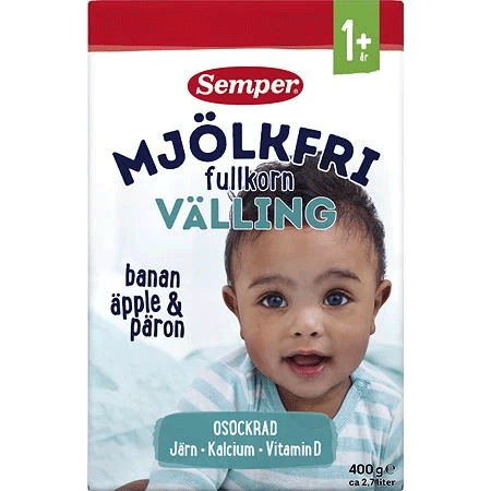 Semper Gruel, Banana, apple & pear 1 year - 400 grams