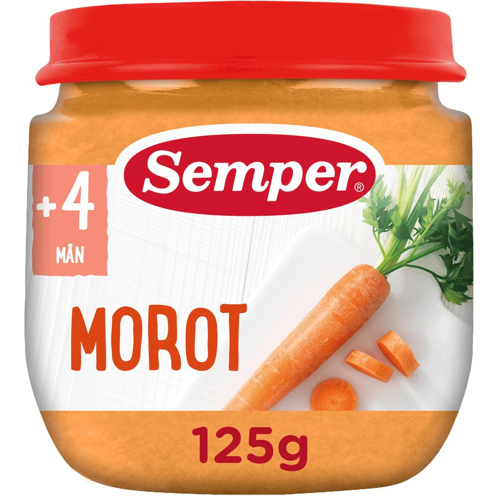 Semper Repas Bébé Carotte 4 mois - 125 grammes
