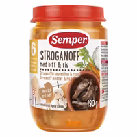 Semper Stroganoff With Beef & Rice 6 months - 190 grams