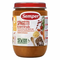 Semper Spaghetti Bolognese 6 months - 190 grams