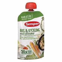 Semper Rice & Chicken With Vegetables 6 months - 120 grams