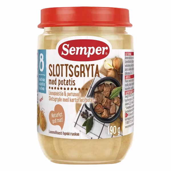 Ragoût Semper Castle aux pommes de terre (8 mois) - 190 grammes