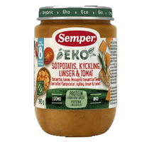 Semper Organic Sweet Potato, Chicken, Lentils And Tomato 8 months - 190 grams