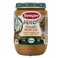 Semper Organic Stroganoff With Beef & Rice 8 months - 190 grams