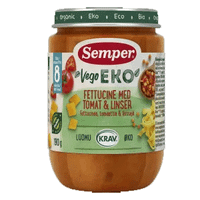 Semper Organic Fettucine With Tomato And Lentils 8 months - 190 grams