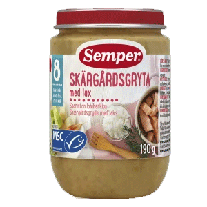 Semper Skärgård Ragoût au saumon 8 mois - 190 grammes