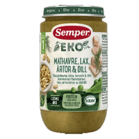 Semper Organic Oats, Salmon, Peas & Dill 1 year - 190 grams