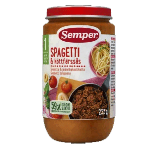 Spaghetti bolognaise Semper 1 an - 235 grammes