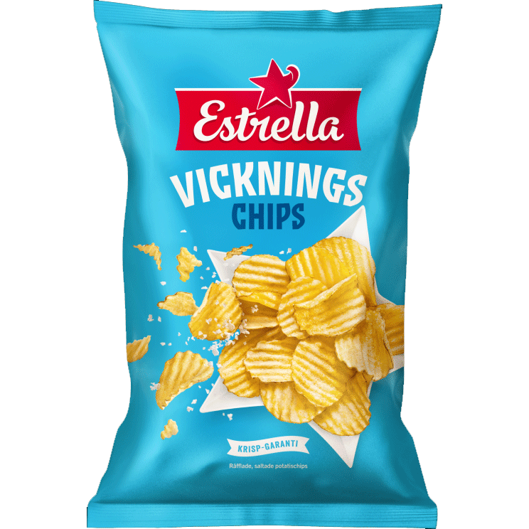 Patatas Fritas Estrella, Vickningschips - 250 gramos