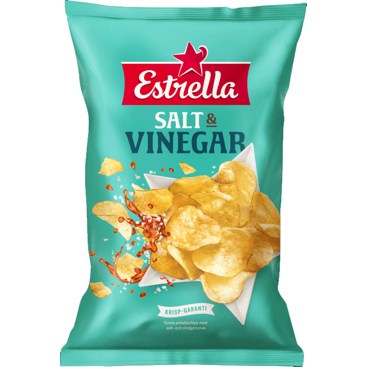Patatas fritas Estrella, sal y vinagre - 275 gramos