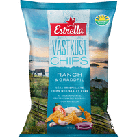 Estrella West Coast Chips, Ranch & Sourcream - 180 grams