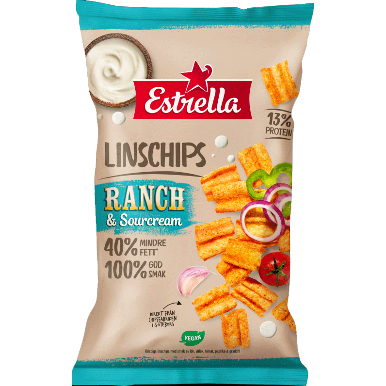Estrella Linsenchips, Ranch & Sauerrahm - 110 Gramm