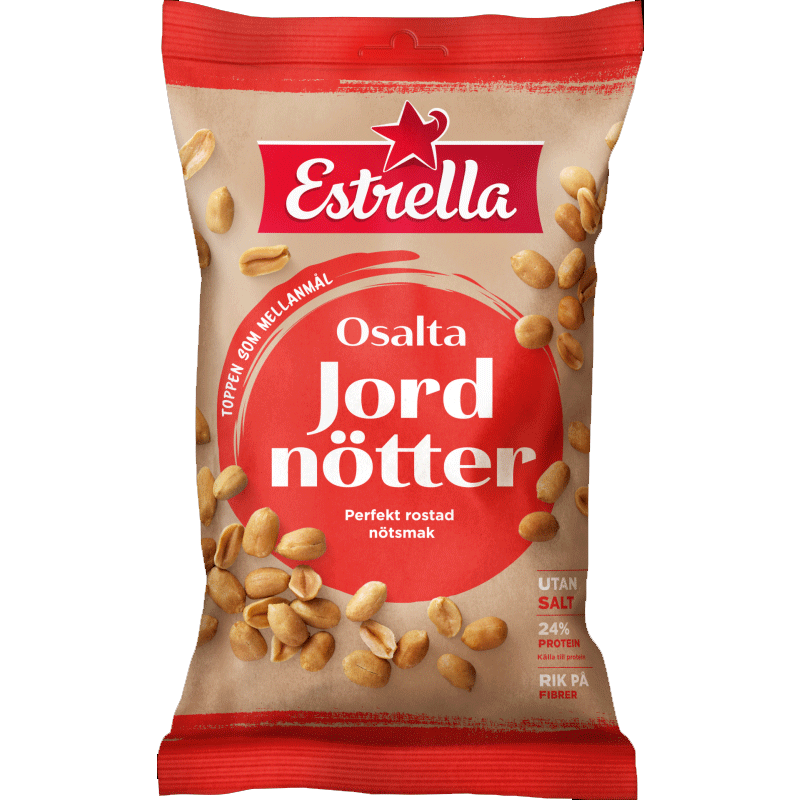 Arachidi Estrella, non salate - 250 grammi