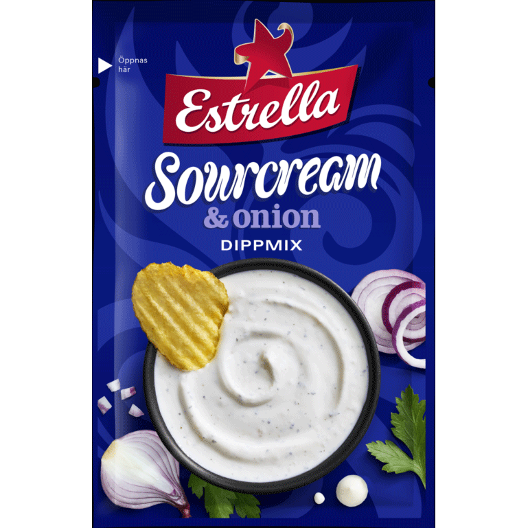 Mezcla para salsa Estrella, crema agria y cebolla - 24 gramos