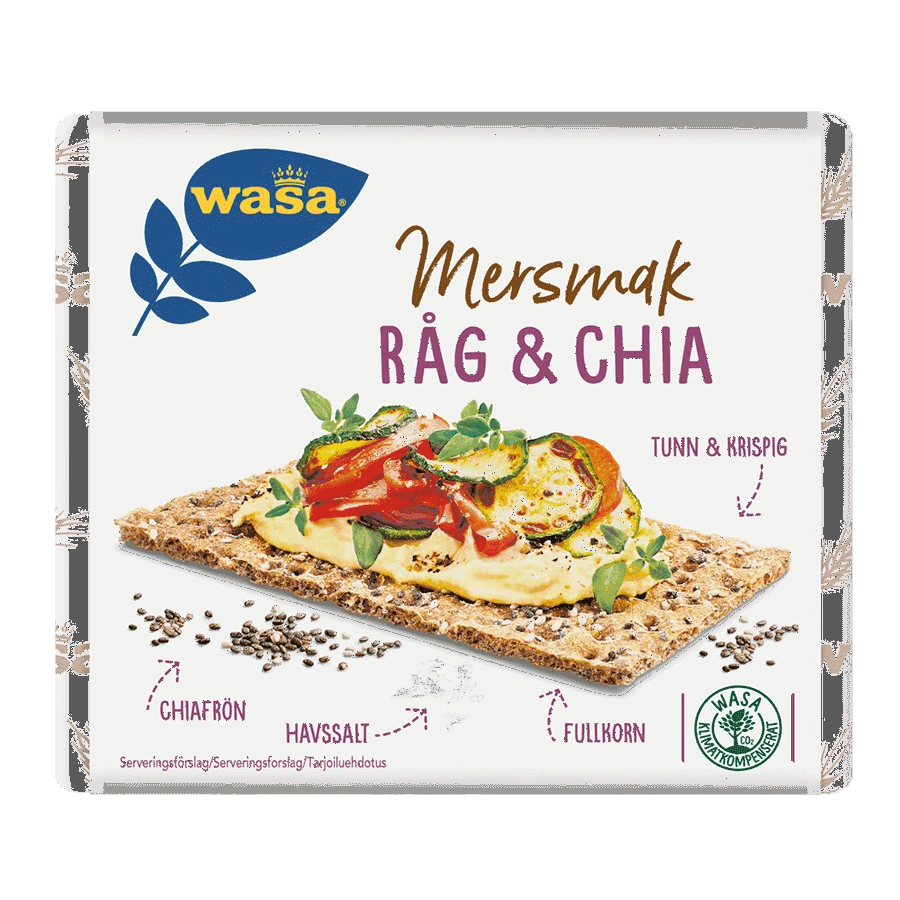 Wasa Mersmak, Roggen & Chia - 245 Gramm