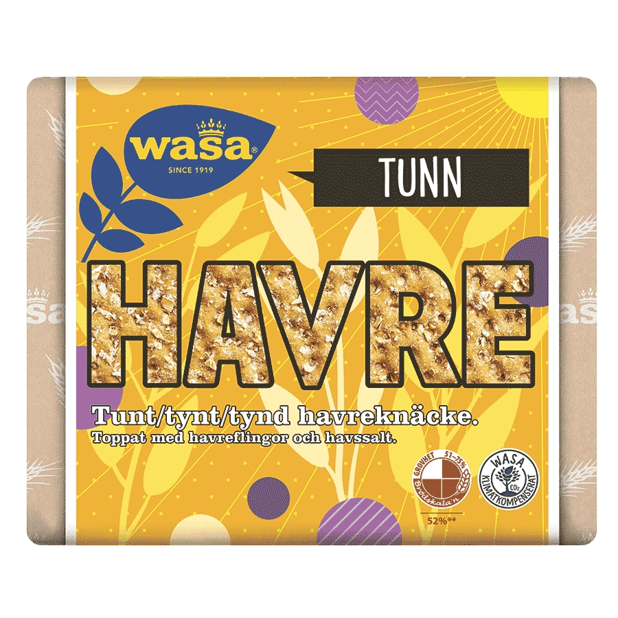 Wasa Dunne Havermout - 265 gram