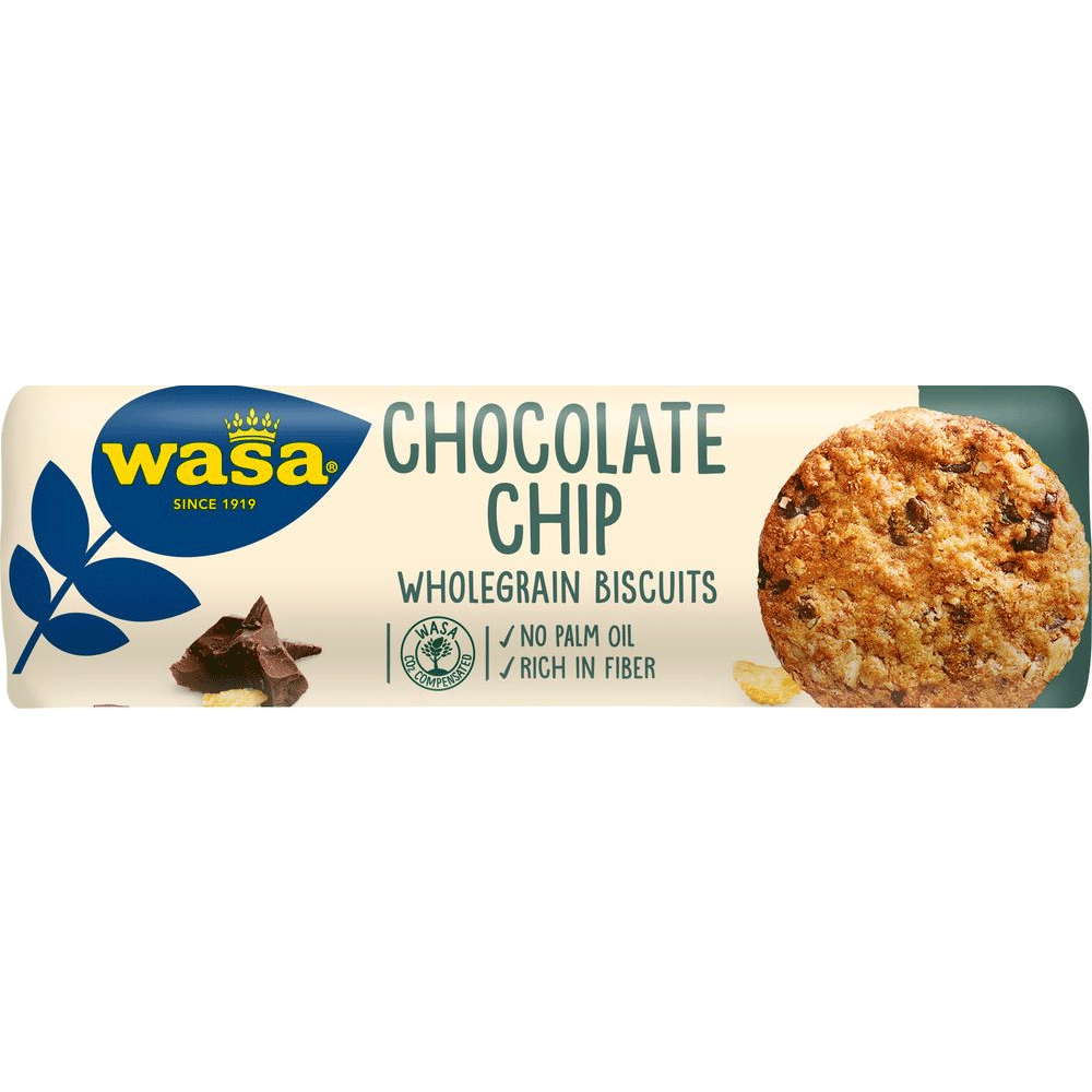 Biscotti integrali con gocce di cioccolato Wasa - 270 grammi