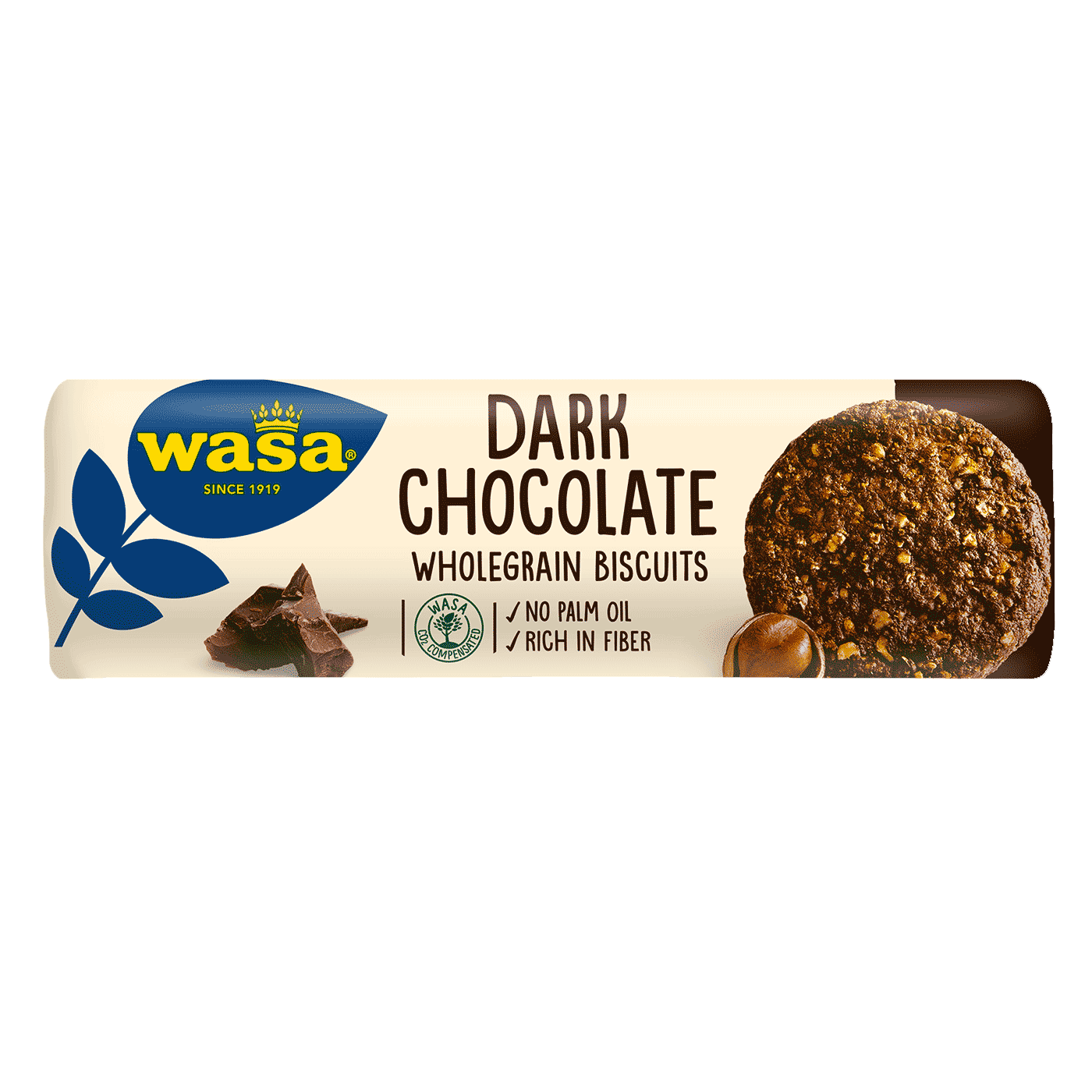 Biscuits aux céréales complètes au chocolat noir Wasa - 270 grammes