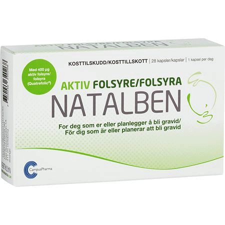 Acide folique actif Natalben - 28 gélules