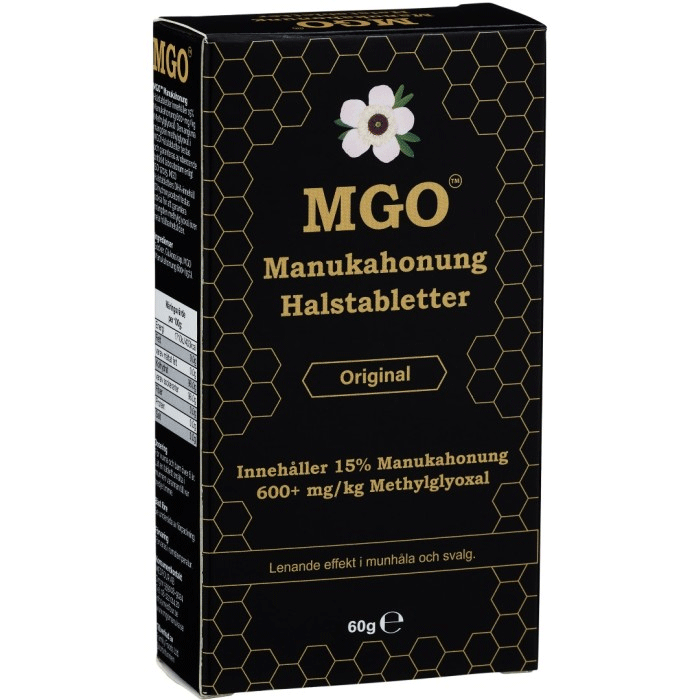 Pastiglie per la gola al miele di Manuka MGO Original 600+ - 60 grammi