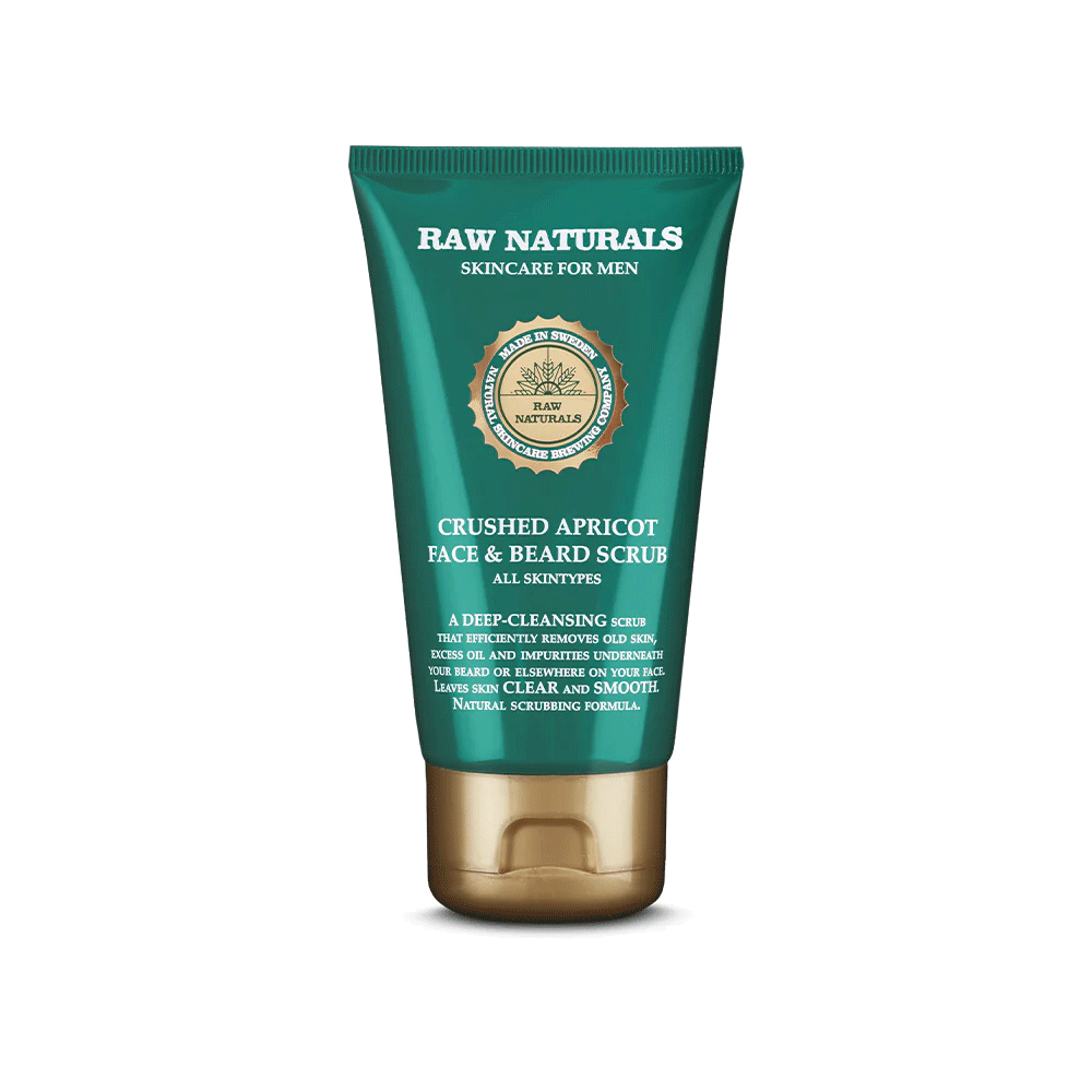 Raw Naturals Crushed Apricot Face & Beard Scrub - 75 ml