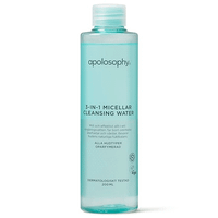 Apolosophy Face 3-in-1 Micellar Cleansing Water, Unscented - 200 ml