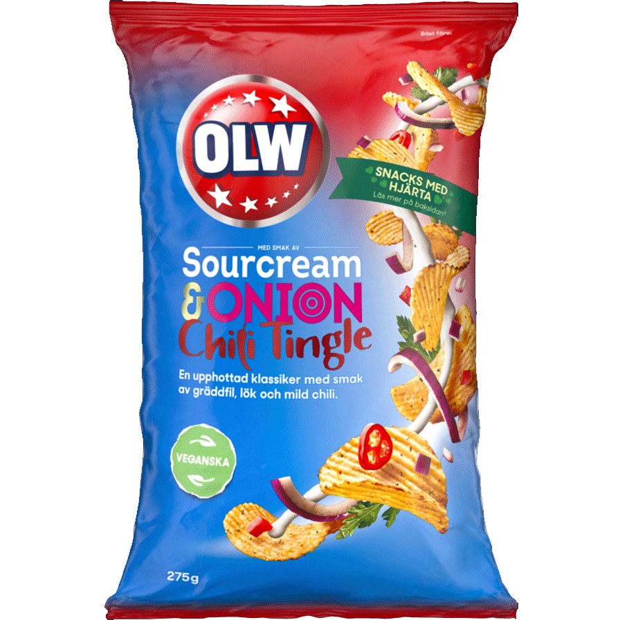 OLW Sourcream & Onion Chili Tingle - 275 gramos
