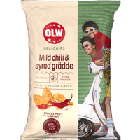 OLW DeliChips Mild Chili & Crème Fraiche - 150 grams