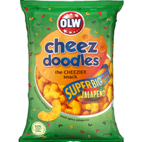 OLW Cheez Doodles Superbig Jalapeño - 200 grams