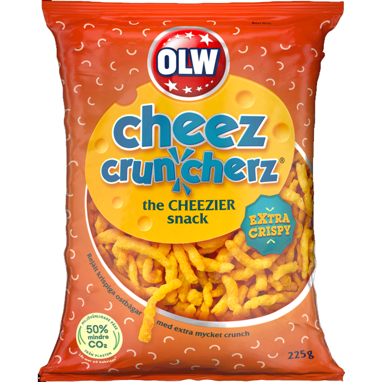 OLW cheez cruncherz - 225 grammi