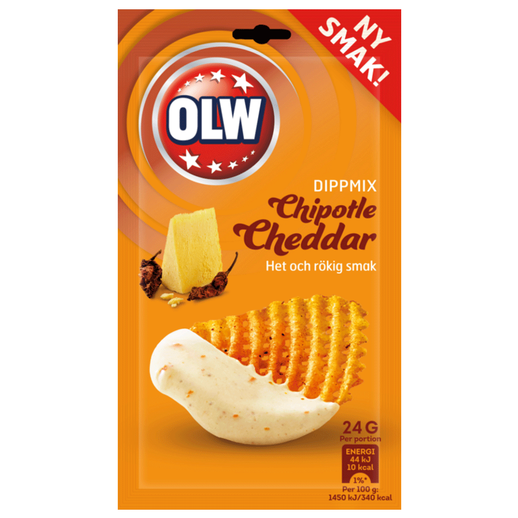 OLW Dip Mix Chipotle Cheddar - 24 grammi