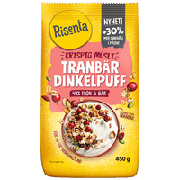 Risenta Crispy Muesli Cranberry Spelled puff - 450 grams