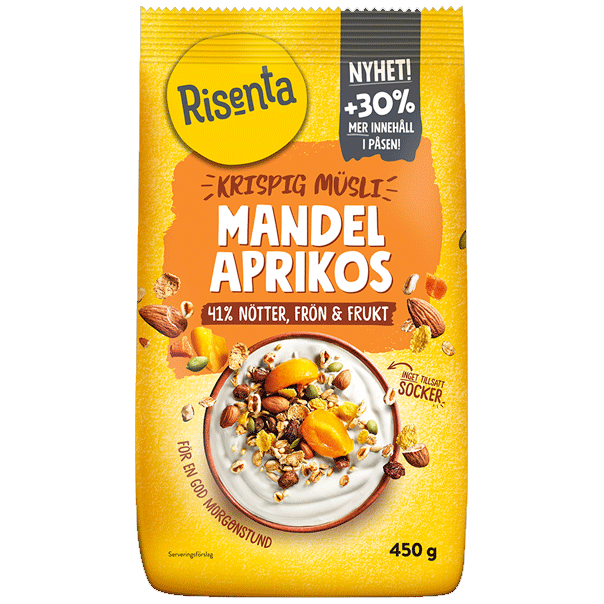 Risenta Crispy Muesli Amande Abricot - 450 grammes