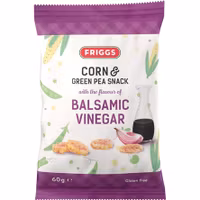 Friggs Corn & Pea Crackers, Balsamic Vinegar - 60 grams