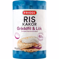 Friggs Rice Crackers, Sourcream & Onion - 125 grams