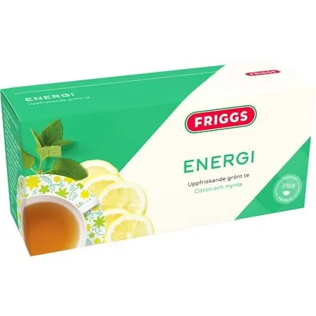 Friggs Green Tea, Energy - 20 bags - Scandinavian Online Store