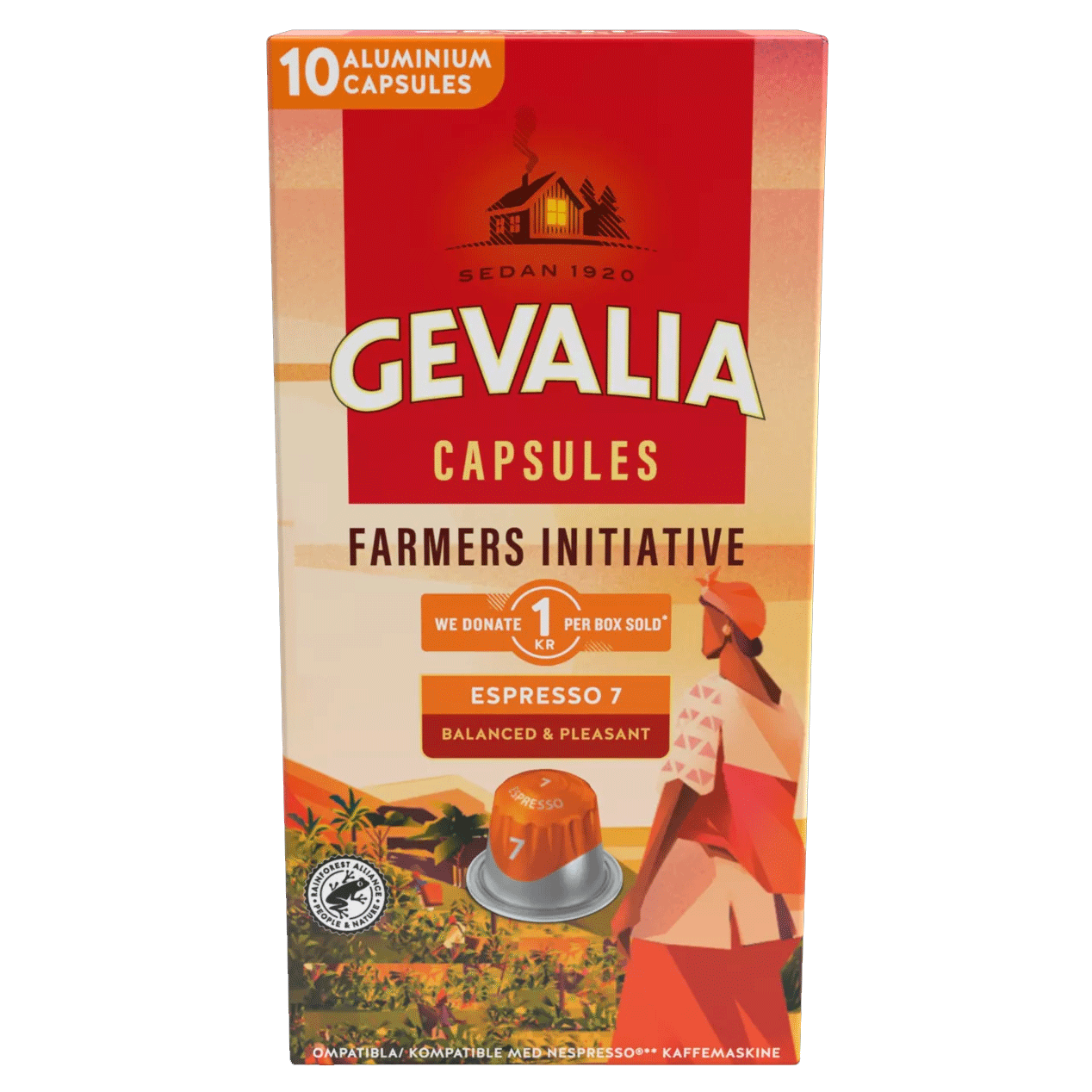Capsules Gevalia Farmers Initiative Espresso 7 - 10 capsules