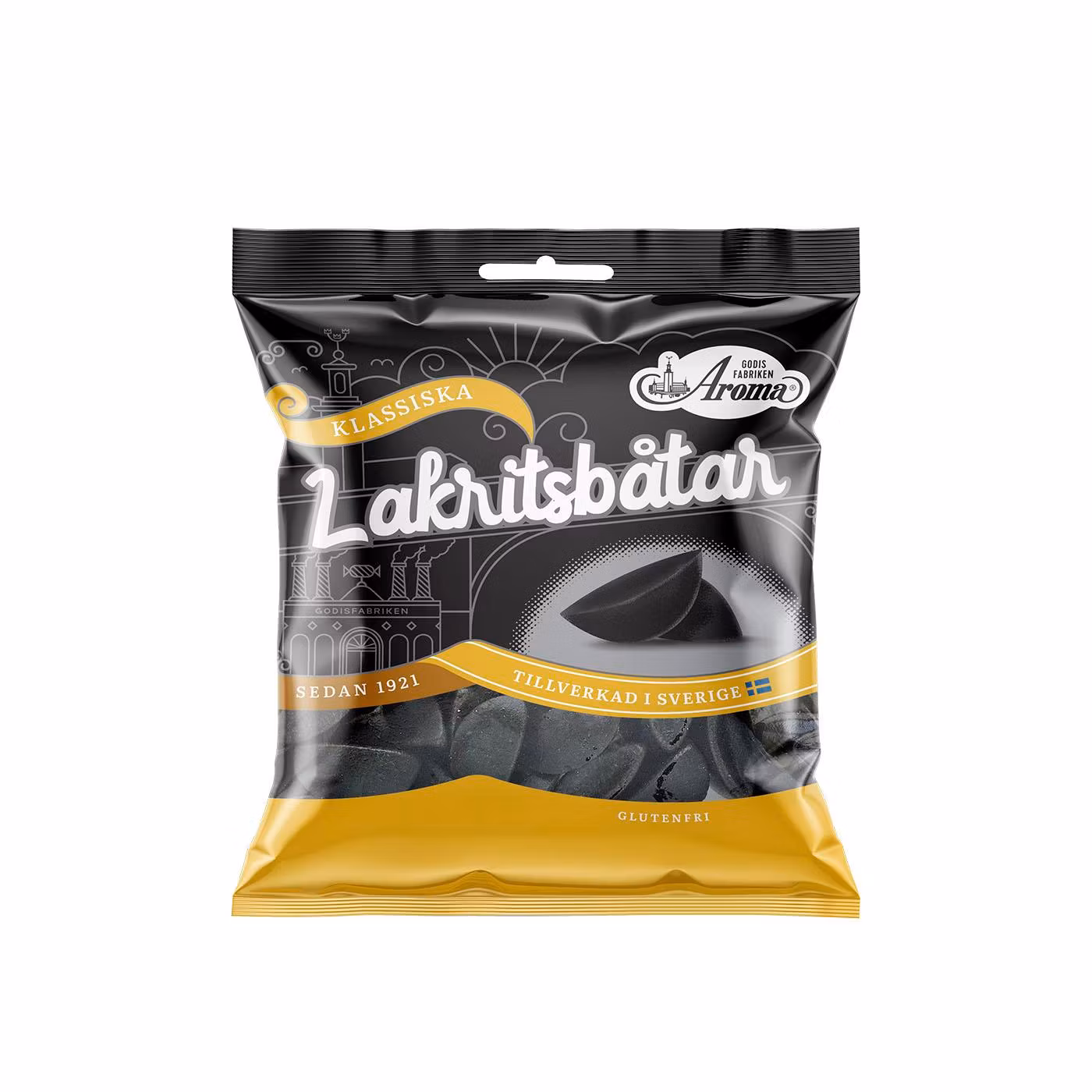 Barquitos de regaliz aromático - 80 gramos