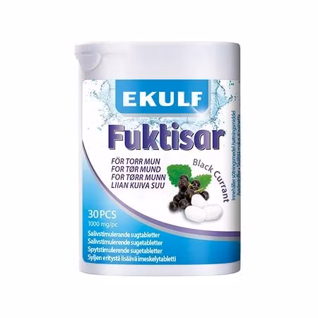 EKULF Fuktisar Black Currant - 30 lozenges