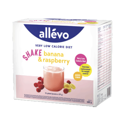 Allévo Shake Banana & Raspberry VLCD - 585 grams