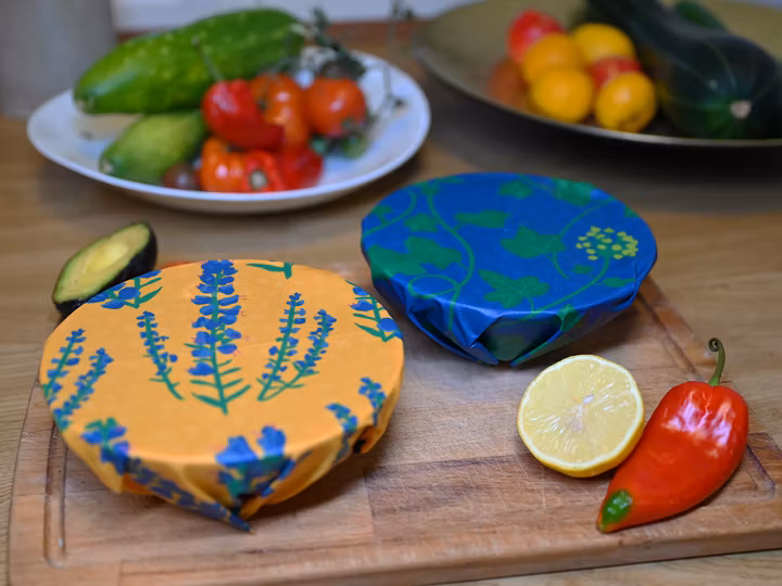 Gustaf & Linneas Paño de cera de abejas, "Blåeld"