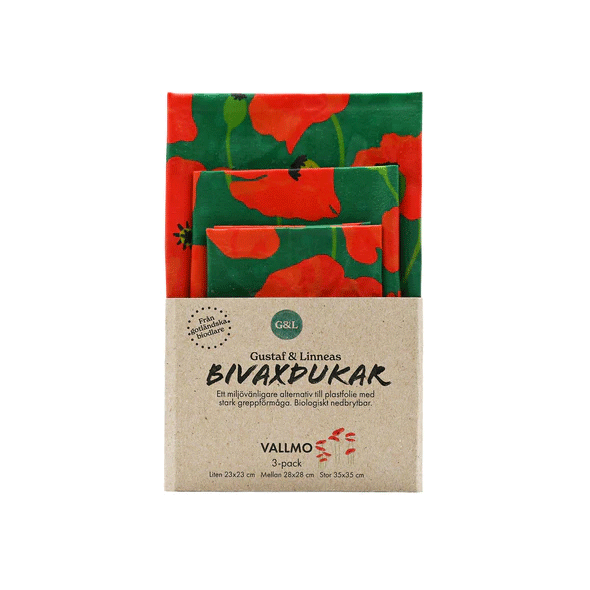 Gustaf & Linneas Beeswax Cloth, "Vallmo"