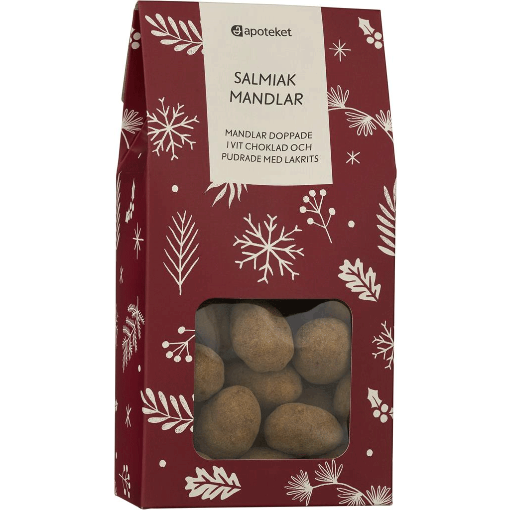 Apotekets Salmiac Almonds - 150 grams